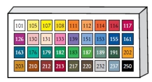 Наполнение для дисплея "PASTEL СARRE" (СС983 00), 36 основных цветов сухой необоженной пастели по 12 шт.