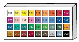 Наполнение для дисплея "PASTEL СARRE" (СС983 00), 36 основных цветов сухой необоженной пастели по 12 шт.