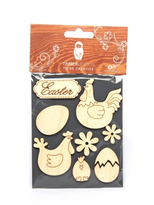 Набор заготовок для декорирования Easter8 фанера 10х14см,