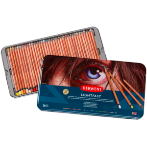 Набор цветных карандашей Lightfast 36цв в метал.упак