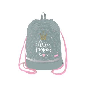 Мешок для обуви 1 отделение Berlingo "Princess", 400*480мм, расширяющееся дно, светоотражающая лента, карман на молнии