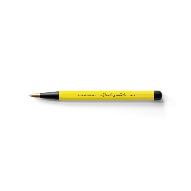 Ручка шариковая Leuchtturm1917 Bauhaus Edition чернила синие корпус Лимонный+Черный