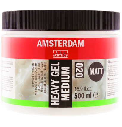 Гелевый медиум для акрила Amsterdam Heavy Gel Medium Matt 020 прочный матовый в банке 500 мл купить в художественном магазине ArtCraft.Space с доставкой по РФ и СНГ