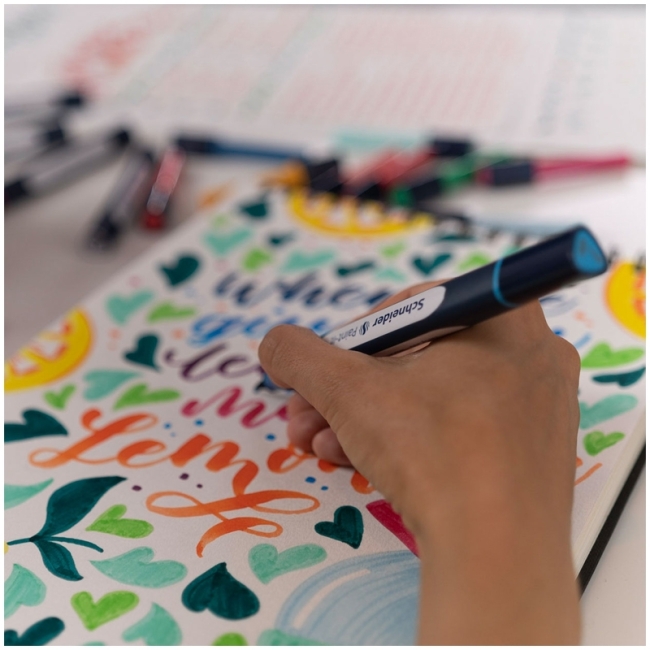 Набор двухсторонних маркеров-кистей Schneider "Twinmarker Paint-It" 52 предмета, на водной основе, кисть/пулевидный