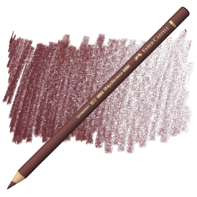 Карандаш художественный Faber-Castell "Polychromos", цвет 169 красно-коричневый
