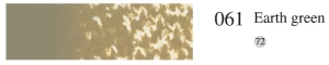 Пастель мягкая профессиональная квадратная цвет № 061 земляной зеленый