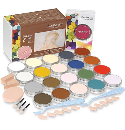 Большой набор ультрамягкой пастели PanPastel Colors "Портрет" 20 цветов в контейнерах по 9 мл купить в художественном магазине ArtCraft.Space с доставкой по РФ и СНГ