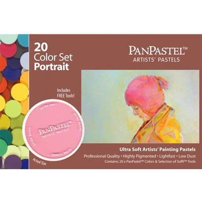 Большой набор ультрамягкой пастели PanPastel Colors "Портрет" 20 цветов в контейнерах по 9 мл купить в художественном магазине ArtCraft.Space с доставкой по РФ и СНГ