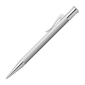 Ручка шариковая Graf von Faber-Castell "Guilloche Rhodium" черная, поворотн., подар. уп.