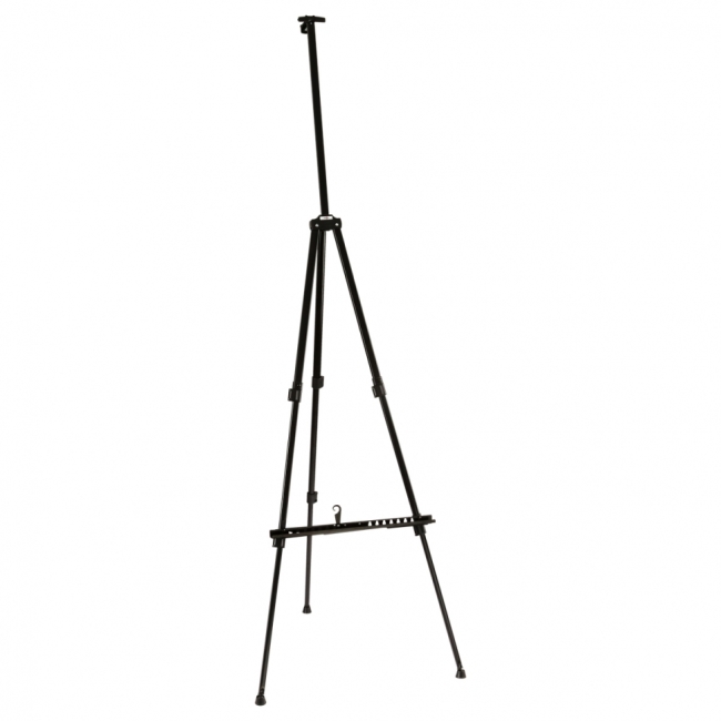 Мольберт алюминиевый переносной с полкой и держателем для кистей Гамма "Студия" 110*106*184см, с чехлом Мольберт алюминиевый переносной с полкой и держателем для кистей Гамма "Студия" 110*106*184см, с чехлом