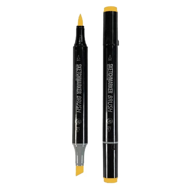 Маркер SKETCHMARKER Brush двухсторонний на спирт.основе цв.Y32 Кибер