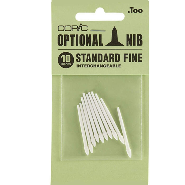 Сменные перья Copic / Optional Nib / Standart Fine (10 шт) купить в фирменном художественном магазине ArtCraft.Space