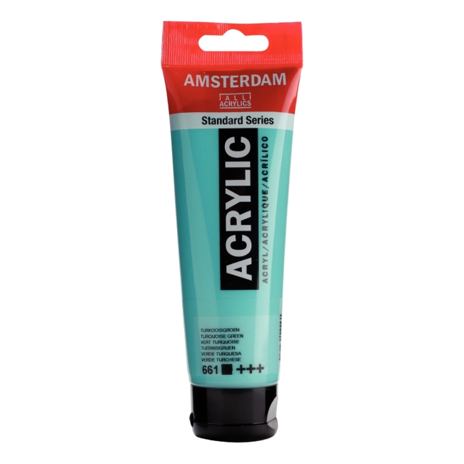 Краска акриловая Amsterdam туба 120мл №661 Зеленый бирюзовый