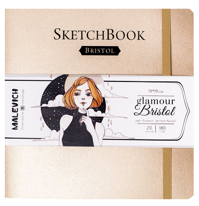 Альбом Малевичъ Glamour Bristol для графики и маркеров золотой 19х19 см / 20 листов / 180 гм купить в художественном магазине ArtCraft.Space с доставкой по всему миру Альбом Малевичъ Glamour Bristol для графики и маркеров золотой 19х19 см / 20 листов / 180 гм купить в художественном магазине ArtCraft.Space с доставкой по всему миру