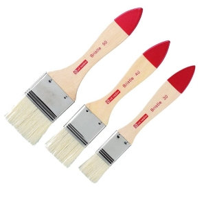 Набор кистей для масла/акрила/гуаши щетина 3шт плоские №30/40/50,