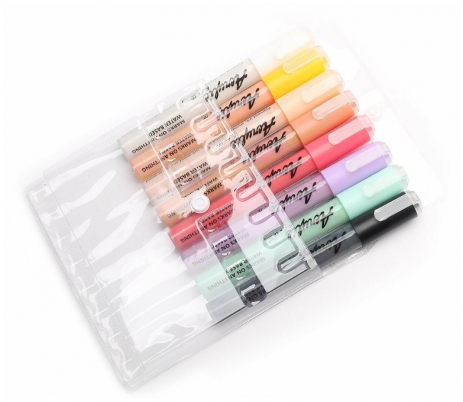 Fat&Skinny набор маркеров акриловых 5 мм / 2 мм pastel 8 шт