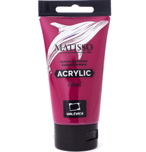 Акриловая краска Малевичъ Matisso, розовый, 60 мл