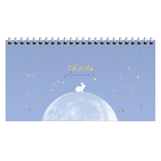Планер недатированный, 64л., 165*85мм, на гребне MESHU "Moon light"