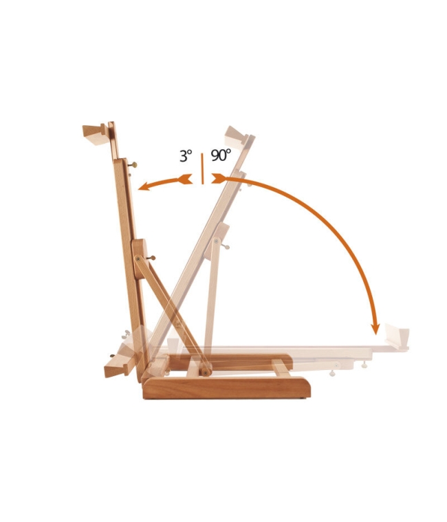 Мольберт для масла и акварели Mabef M/31 настольный с регулируемым углом наклона купить в художественном магазине ArtCraft.Space с доставкой по всему миру