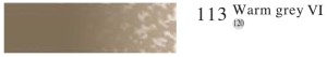 Пастель профессиональная сухая полутвёрдая квадратная цвет № 113 теплый серый VI