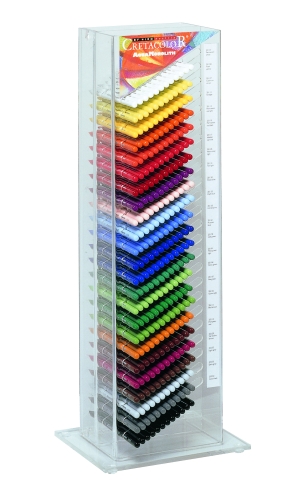 Акриловый дисплей для акварельных карандашей без деревянной оболочки "AQUA MONOLITH" для 24 основных цвета, размер 190х160х500 мм - СНЯТО С ПРОИЗВОДСТВА
