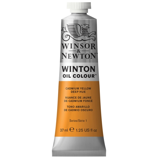 Краска масляная художественная Winsor&Newton "Winton", 37мл, туба, насыщенно-желтый кадмий