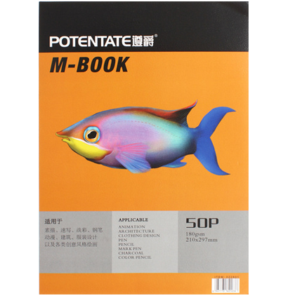Альбом Potentate Bristol Pad, 50 листов, формат 210 x 297 mm, бумага 180 г/м 022801,