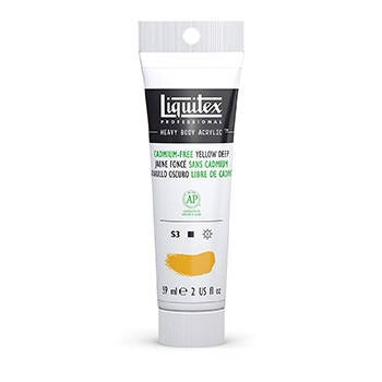 Краска акриловая LIQUITEX Heavy Body туба 59мл №891 желтый темный,
