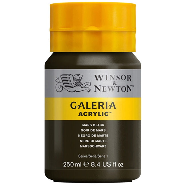 Краска акриловая художественная Winsor&Newton "Galeria", 250мл, туба, черный Марс Краска акриловая художественная Winsor&Newton "Galeria", 250мл, туба, черный Марс