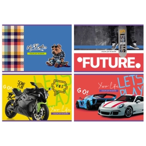 Альбом для рисования 08л., А4, на скрепке BG "Люблю спорт"