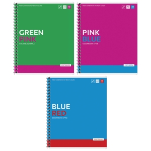 Тетрадь 48л., А5, клетка на гребне ArtSpace "Моноколор. Colorblock"