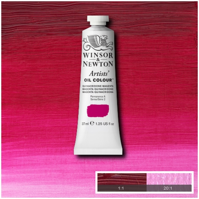 Масляные художественные краски, 37 мл, хинакридоновый фуксин