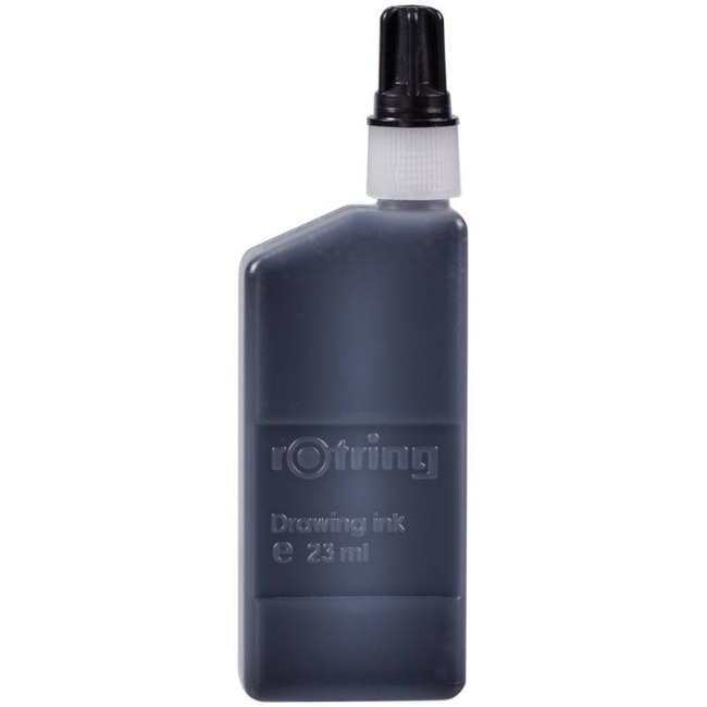 Чернила для изографа Rotring Drawing Ink черные 23 мл купить в магазине ArtCraft.Space