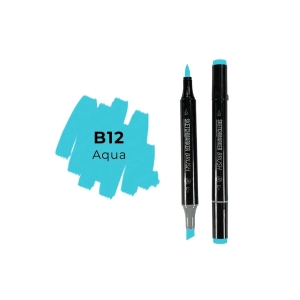 Маркер SKETCHMARKER Brush двухсторонний на спирт.основе цв.B12 Вода Маркер SKETCHMARKER Brush двухсторонний на спирт.основе цв.B12 Вода