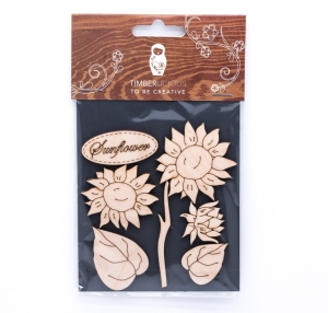 Набор заготовок для декорирования Flowers10 фанера 10х14см,