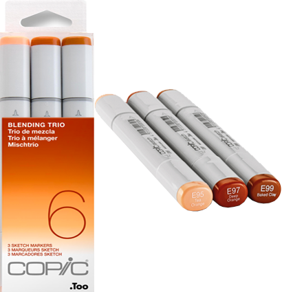 Набор маркеров Copic Sketch Blending Trio 6 3цв