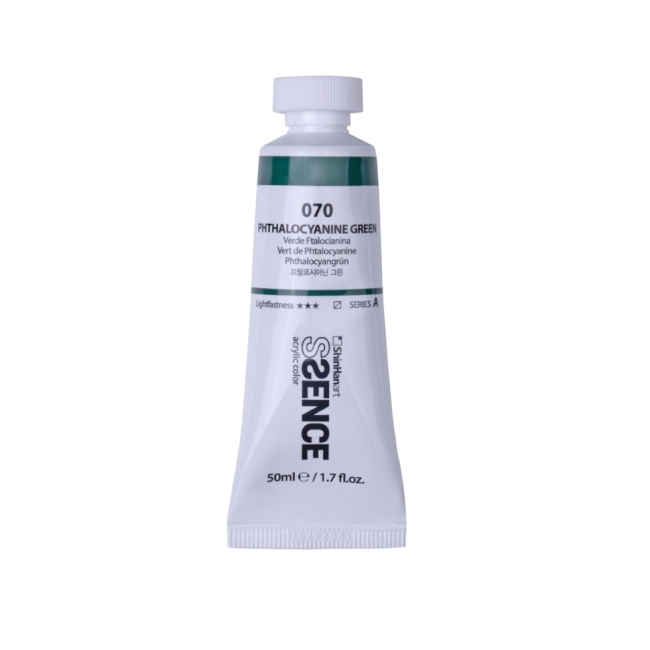 Краска акриловая ShinHan Ssence туба 50мл №70 Зеленый фталоцианин Краска акриловая ShinHan Ssence туба 50мл №70 Зеленый фталоцианин
