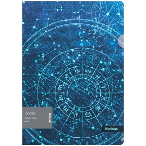 Папка-уголок Berlingo "Zodiac", 200мкм, с рисунком, с эффектом блесток Папка-уголок Berlingo "Zodiac", 200мкм, с рисунком, с эффектом блесток