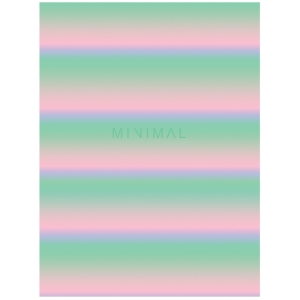 Тетрадь на кольцах А5, 160л., BG "Minimal", глянцевая ламинация, металлизация