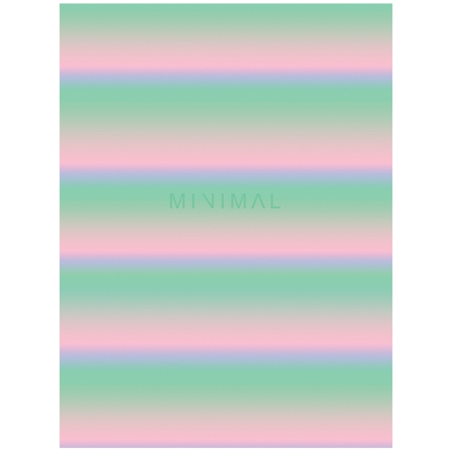 Тетрадь на кольцах А5, 160л., BG "Minimal", глянцевая ламинация, металлизация