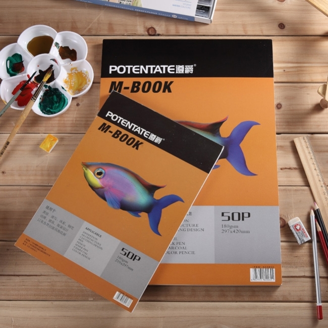 Альбом Potentate Bristol Pad, 50 листов, формат 297 x 420 mm, бумага 180 г/м 022802,