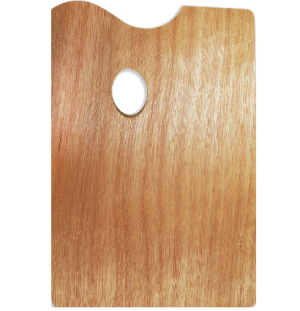 Прямоугольная деревянная палитра 20х30 см