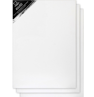 Набор холстов на подрамнике Малевичъ, хлопок 380 гр, 40x50 см, 3 шт.