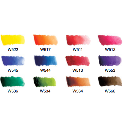 Набор акварельных красок Mijello Mission Gold Watercolor 12 цветов в тубах 7 мл  купить в художественном магазине ArtCraft.Space с доставкой по РФ и СНГ