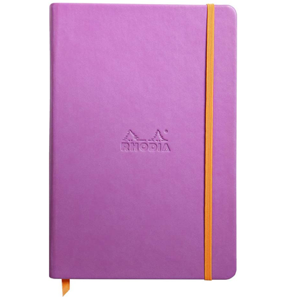 Блокнот Rhodiarama в линейку твердая обложка лиловый А5 / 96 листов / 90 гм купить в художественном магазине ArtCraft.Space