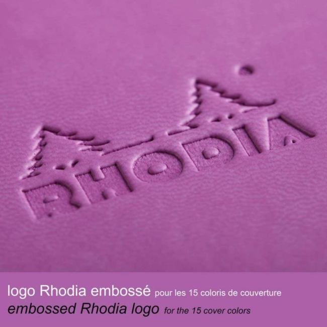 Блокнот Rhodiarama в линейку твердая обложка лиловый А5 / 96 листов / 90 гм купить в художественном магазине ArtCraft.Space