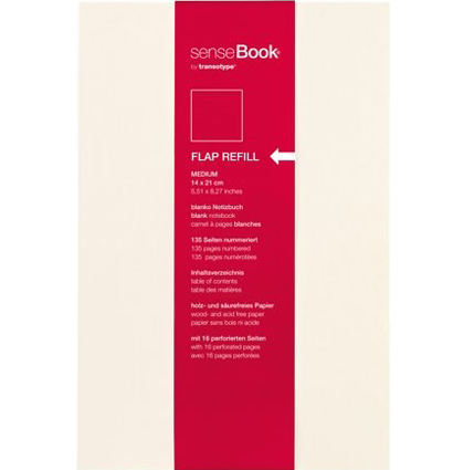 Сменный блок бумаги для блокнотов SenseBook Flap M нелинованный купить в магазине ArtCraft.Space с доставкой