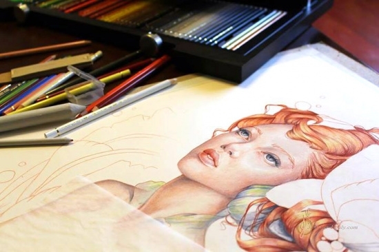 Карандаш художественный Faber-Castell "Polychromos", цвет 172 зеленая земля Карандаш художественный Faber-Castell "Polychromos", цвет 172 зеленая земля