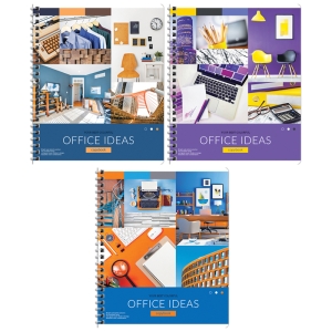 Тетрадь 80л., А5, клетка на гребне ArtSpace "Офис. Сolorful ideas"