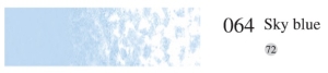 Пастель мягкая профессиональная квадратная цвет № 064 голубое небо
